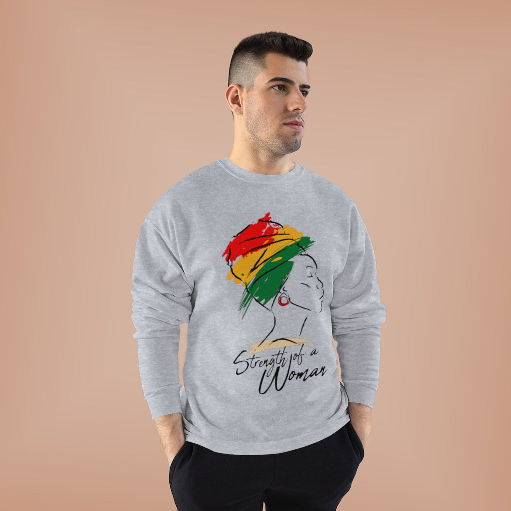 Strength of a Woman Unisex EcoSmart® Crewneck Sweatshirt
