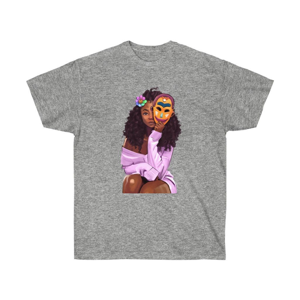 Who are You Tribal Urban Mask Unisex Ultra Cotton Tee