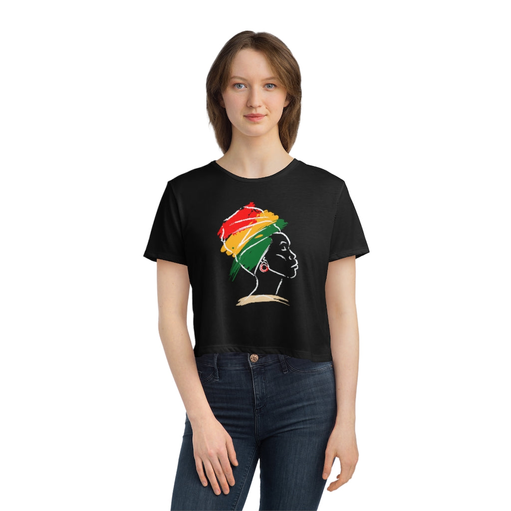 Women's Flowy Cropped Tee