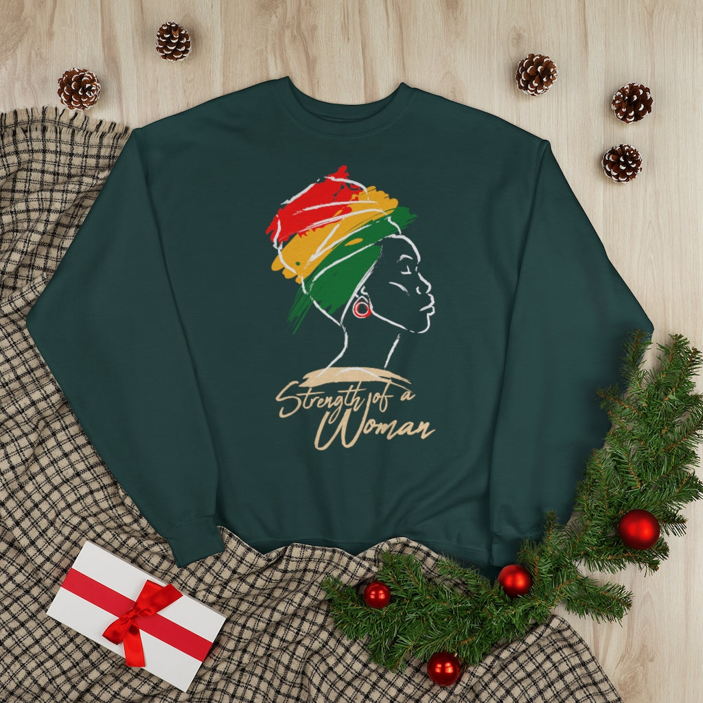 Strength of a Woman Unisex EcoSmart® Crewneck Sweatshirt