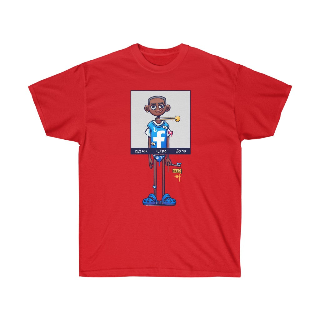 Social Media vs. Reality Unisex Ultra Cotton Tee
