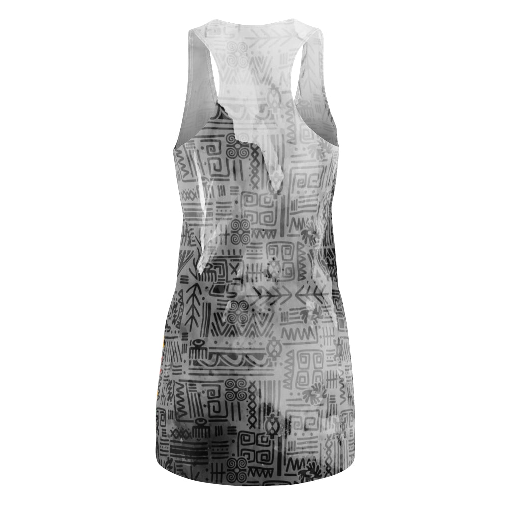 Tribal Adinkra Women's Cut & Sew Racerback Dress