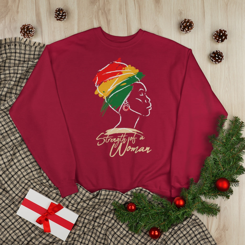 Strength of a Woman Unisex EcoSmart® Crewneck Sweatshirt