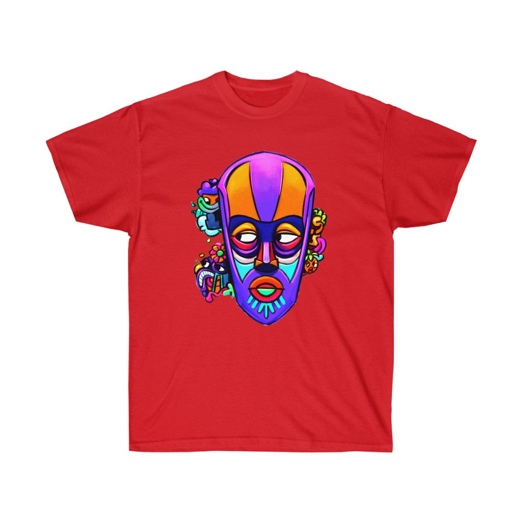 Colorful Tribal Urban Mask Unisex Ultra Cotton Tee
