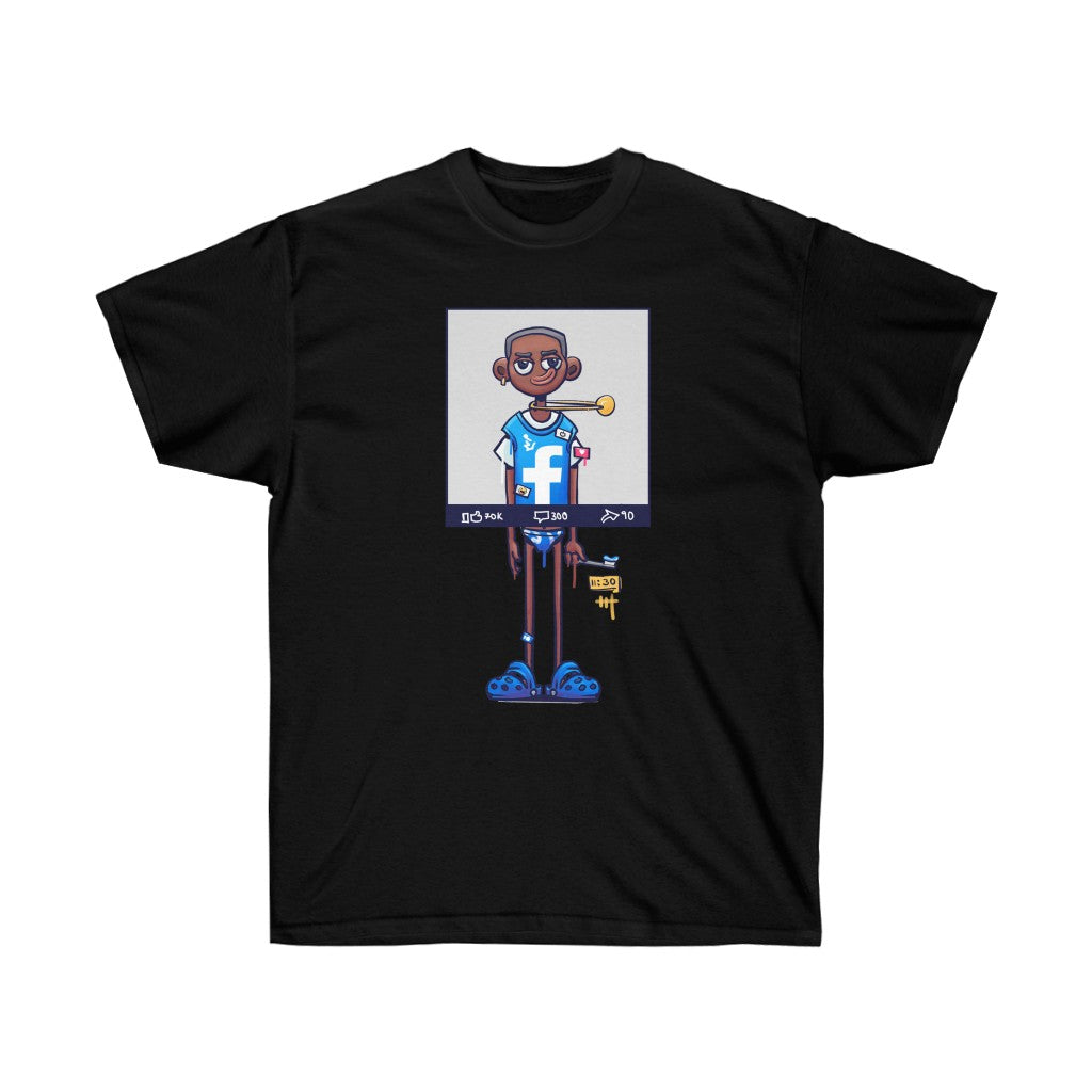 Social Media vs. Reality Unisex Ultra Cotton Tee