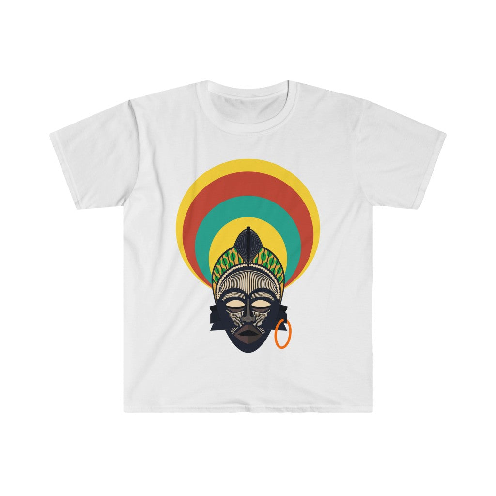 Tribal African Mask Unisex Softstyle T-Shirt
