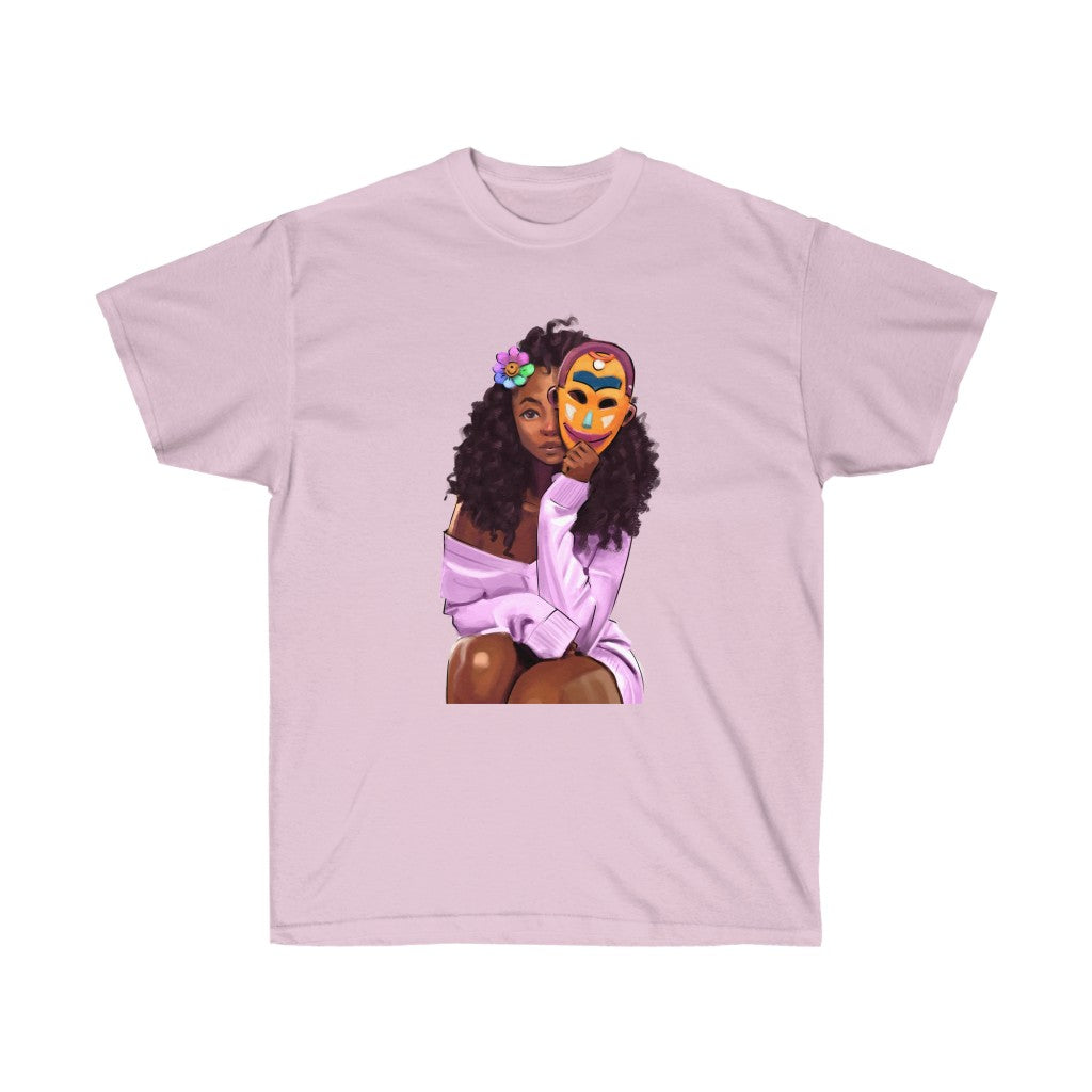 Who are You Tribal Urban Mask Unisex Ultra Cotton Tee