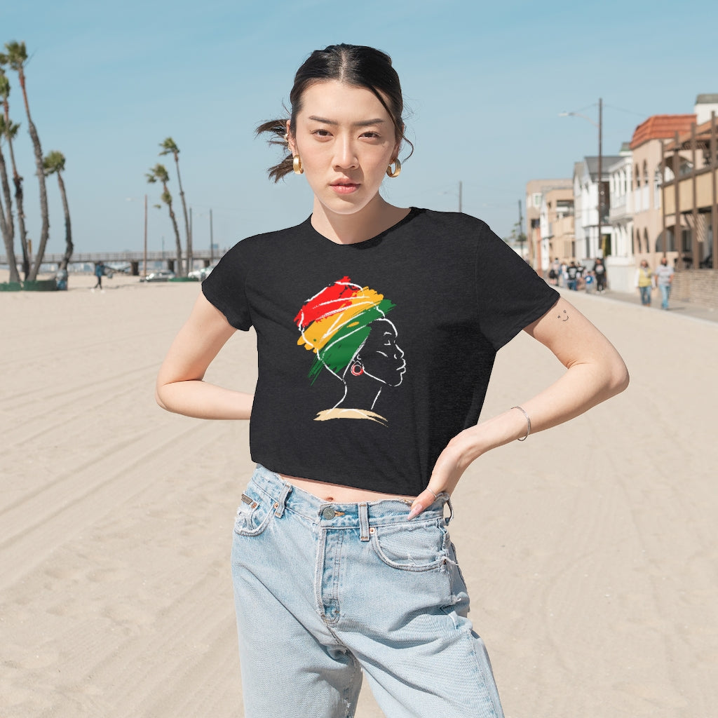 Women's Flowy Cropped Tee