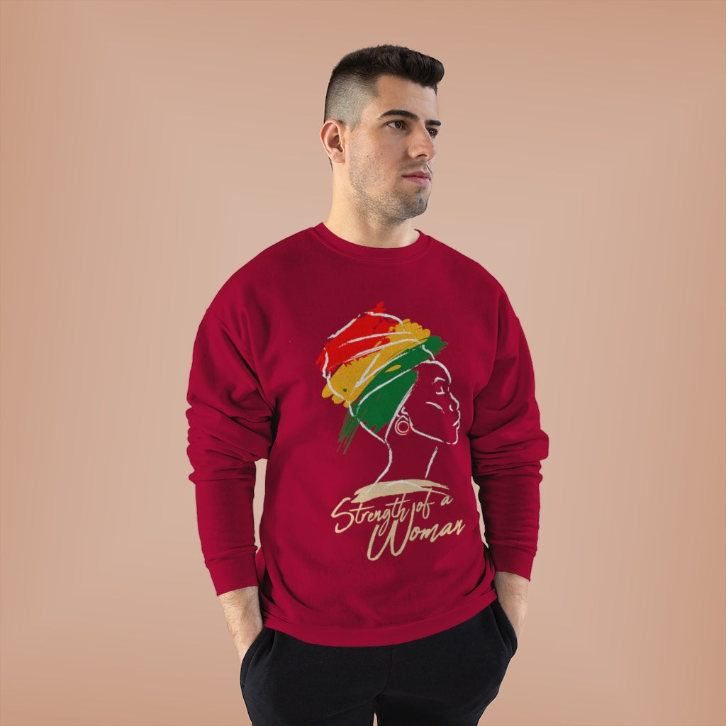 Strength of a Woman Unisex EcoSmart® Crewneck Sweatshirt