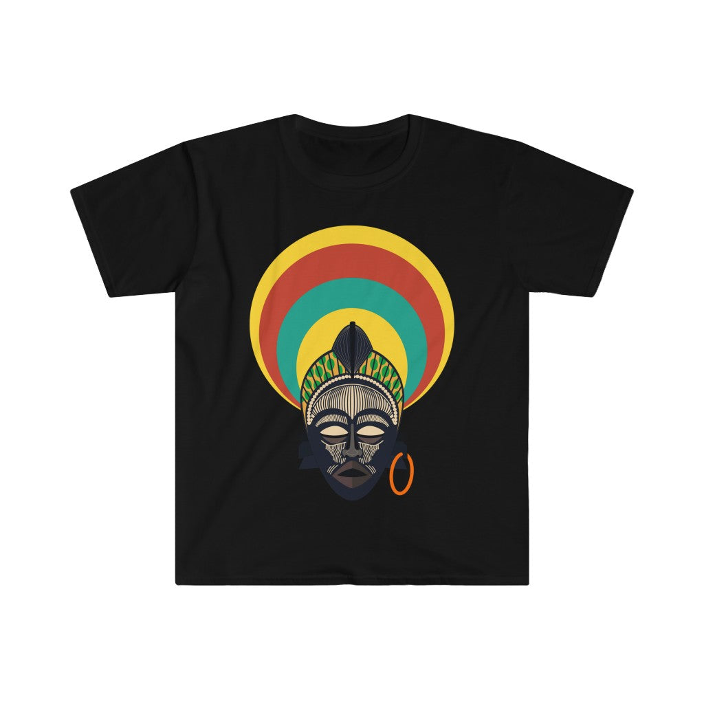 Tribal African Mask Unisex Softstyle T-Shirt