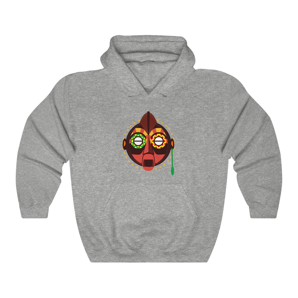Tribal African Mask Unisex Heavy Blend™ Hooded Sweatshirt