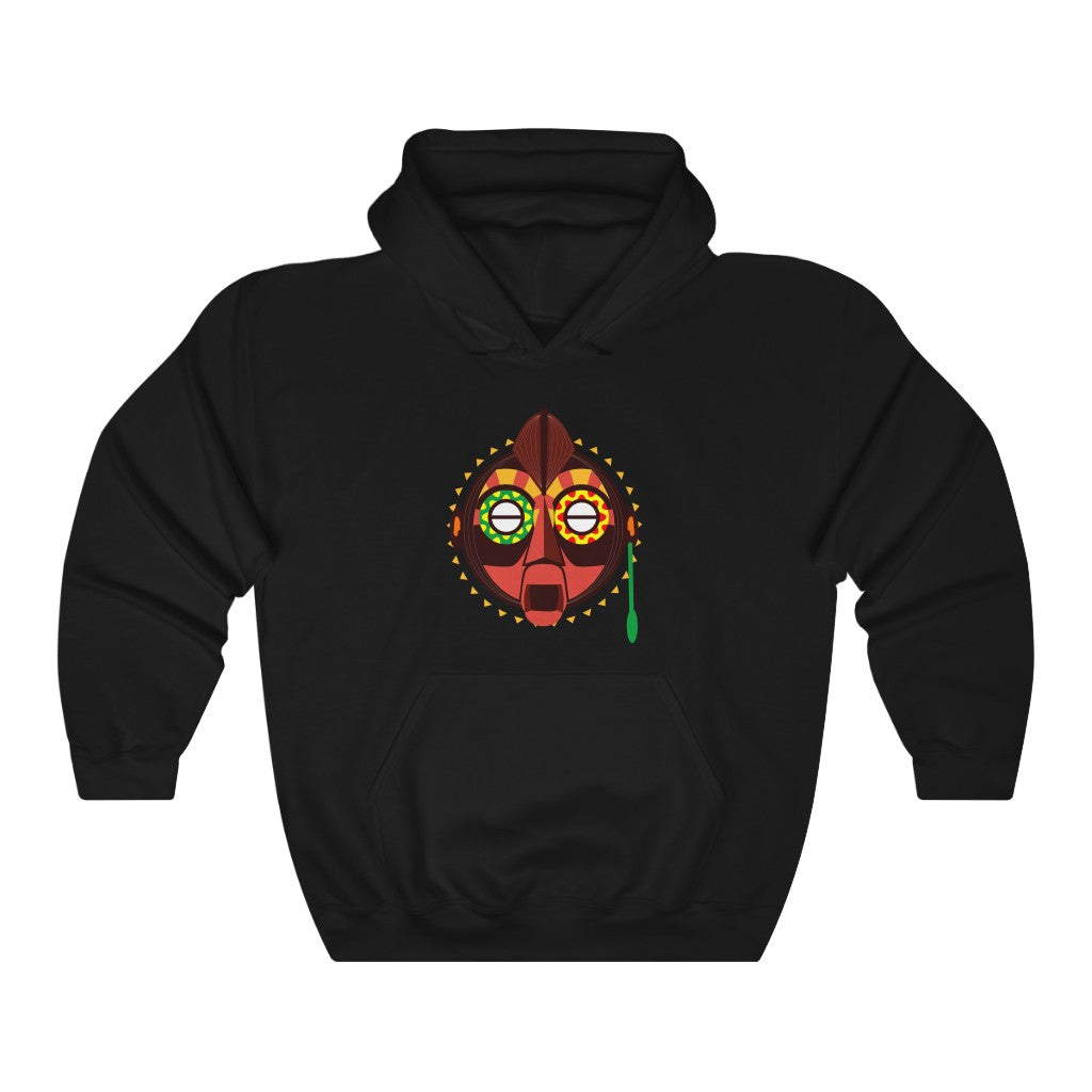 Tribal African Mask Unisex Heavy Blend™ Hooded Sweatshirt