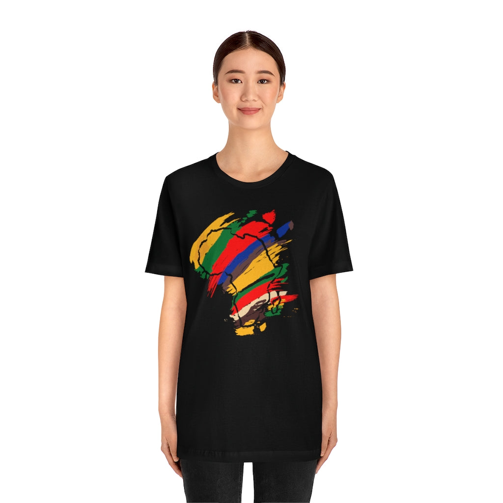 Tribal Color African Unisex Short Sleeve Tee