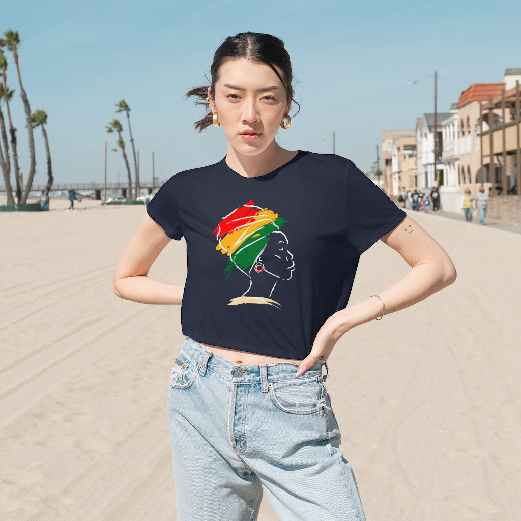 Women's Flowy Cropped Tee