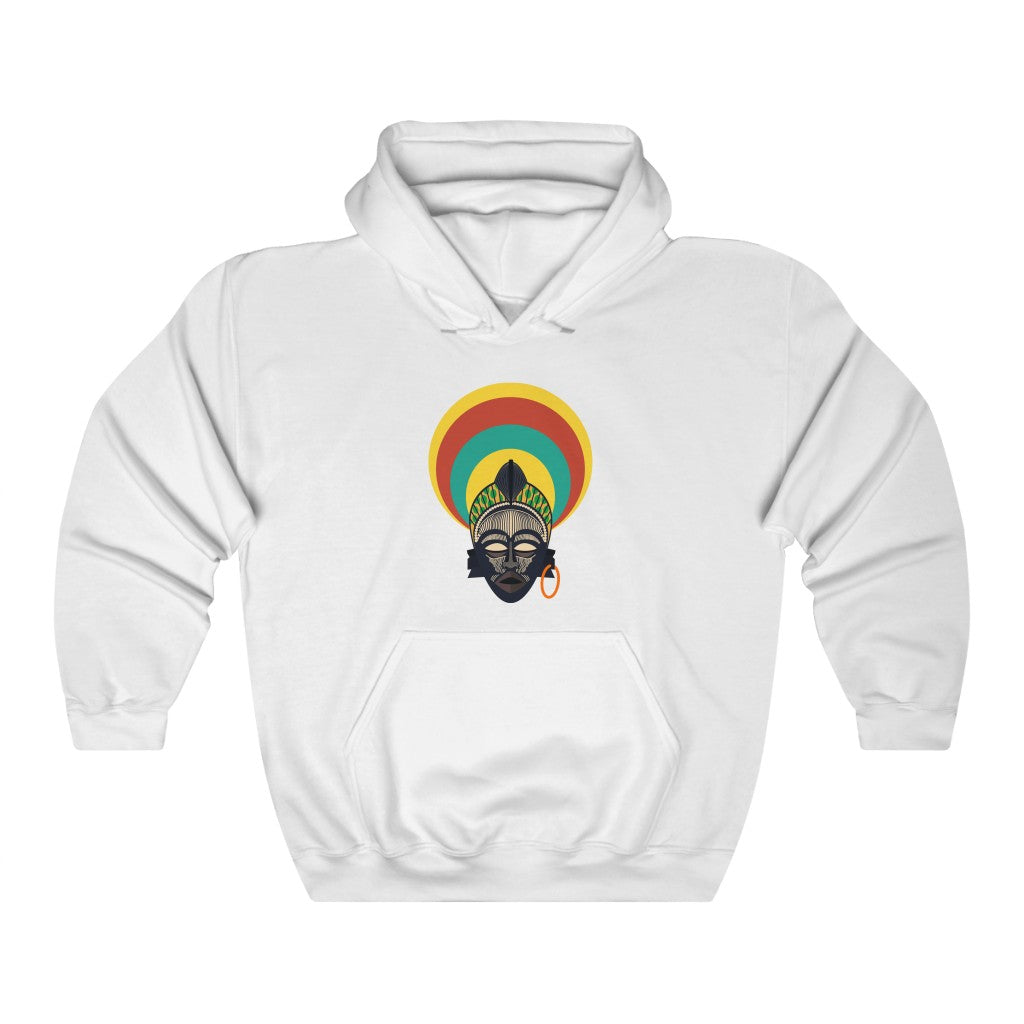 Tribal African Mask Unisex Heavy Blend™ Hooded Sweatshirt