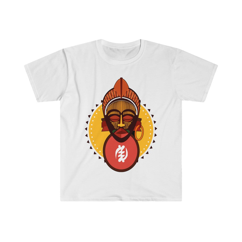 Tribal African Mask Unisex Softstyle T-Shirt