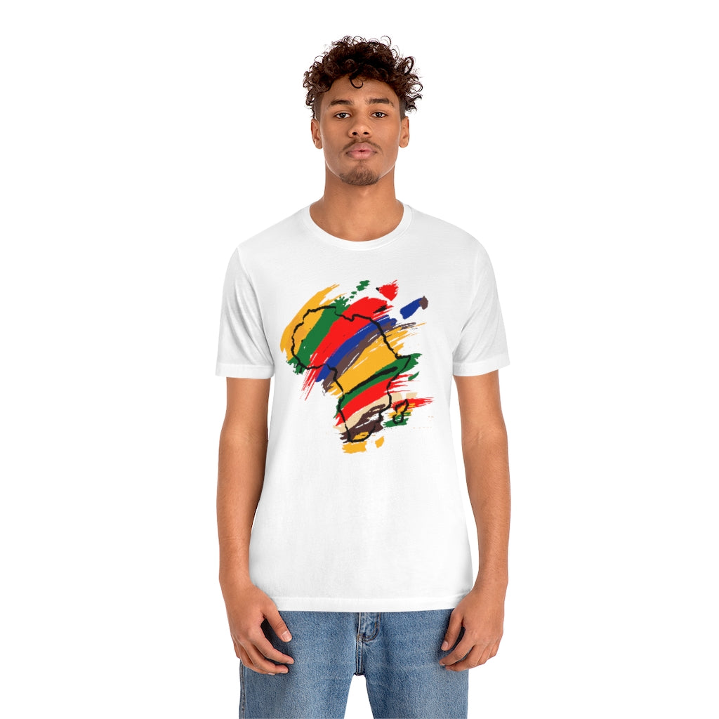 Tribal Color African Unisex Short Sleeve Tee