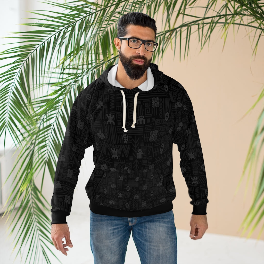 Tribal Adinkra Unisex Pullover Hoodie