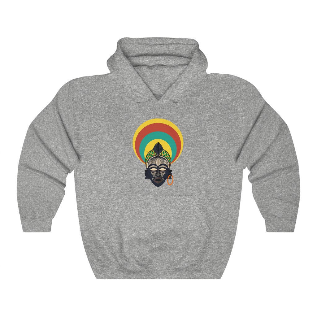 Tribal African Mask Unisex Heavy Blend™ Hooded Sweatshirt