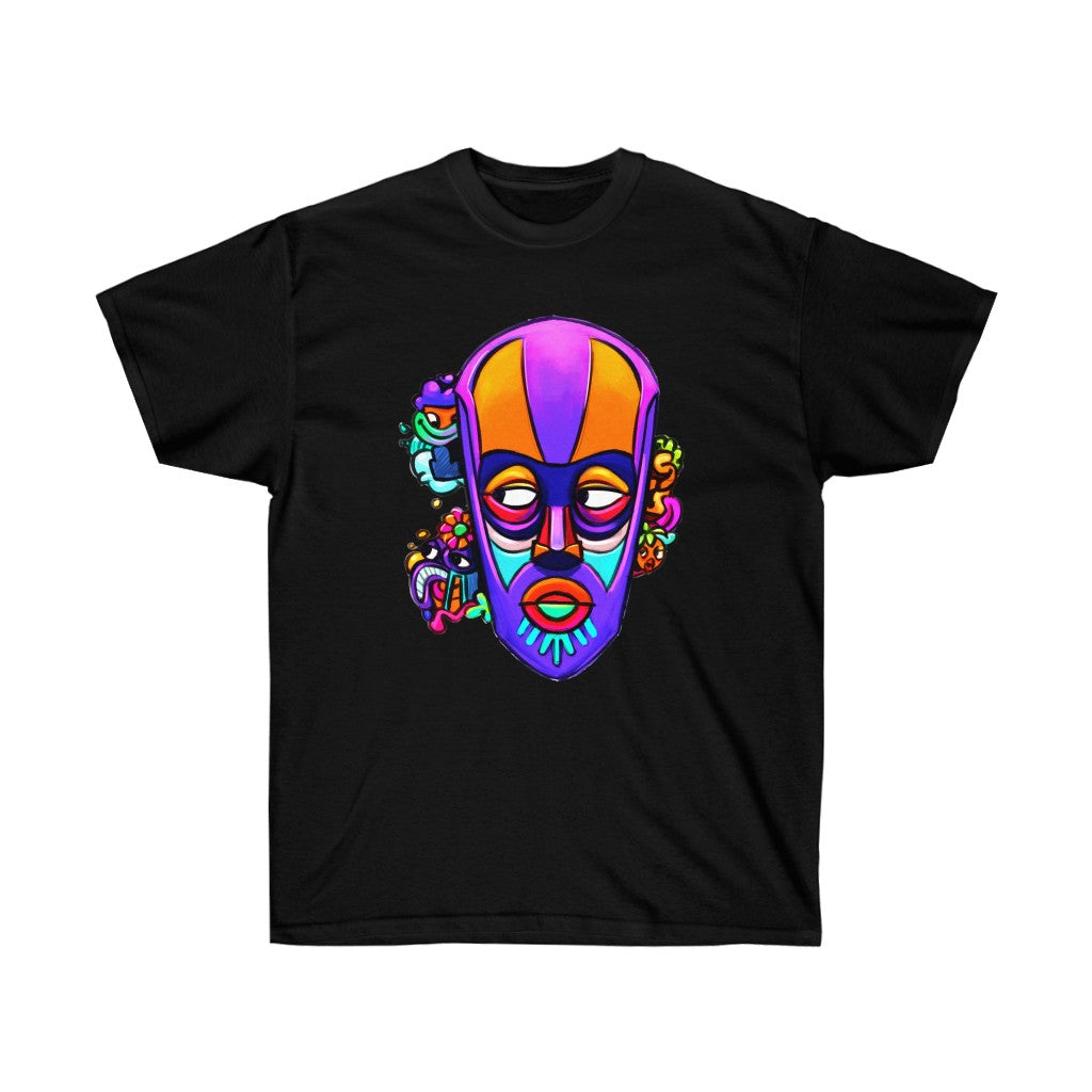 Colorful Tribal Urban Mask Unisex Ultra Cotton Tee
