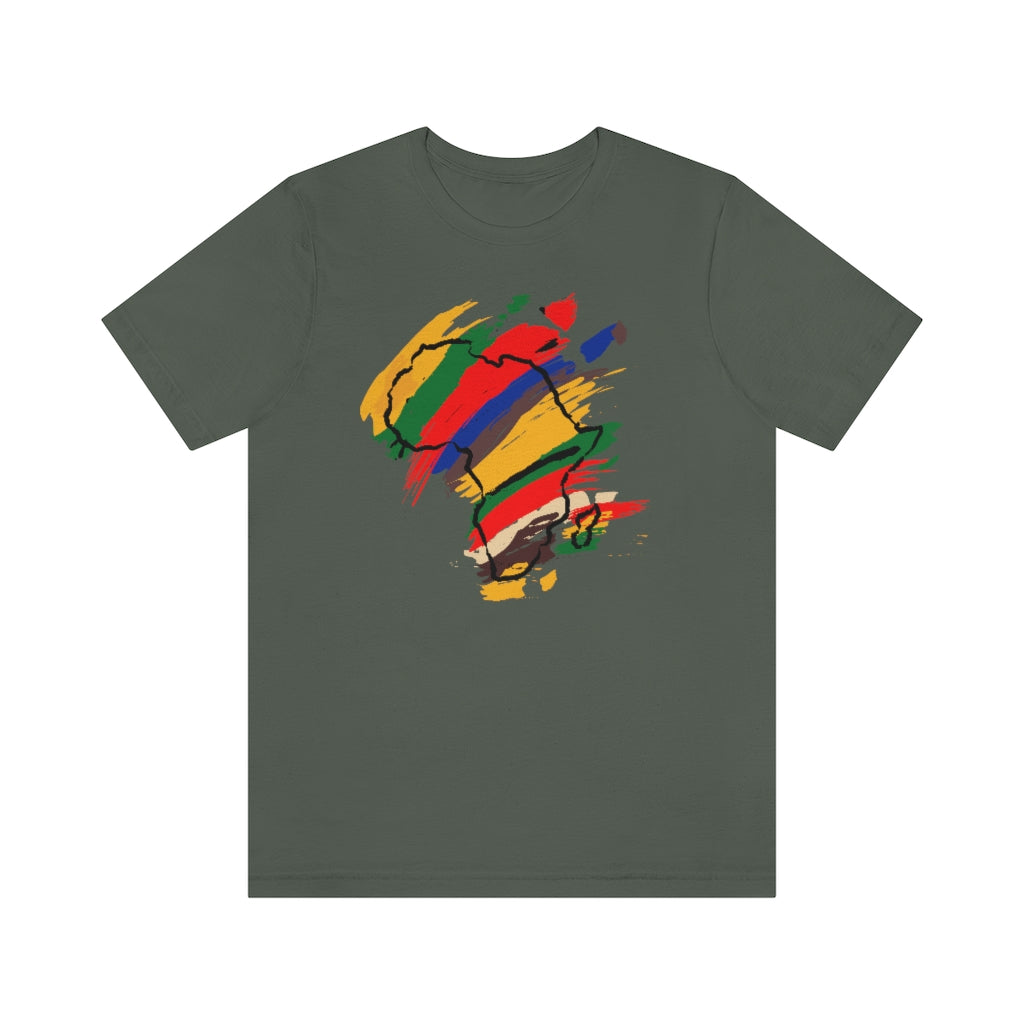 Tribal Color African Unisex Short Sleeve Tee