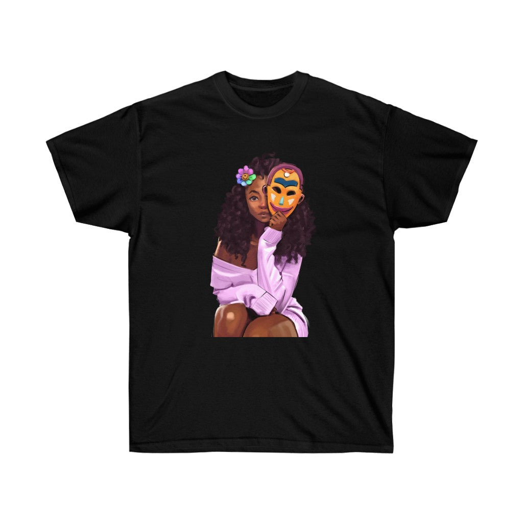 Who are You Tribal Urban Mask Unisex Ultra Cotton Tee