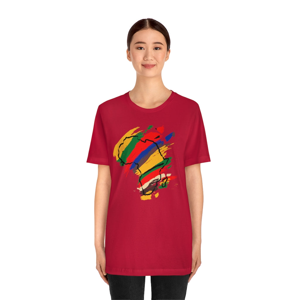 Tribal Color African Unisex Short Sleeve Tee