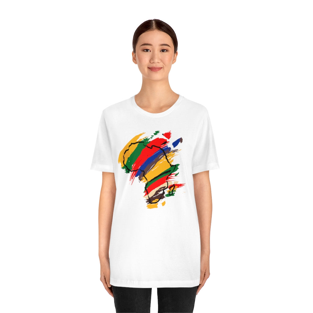 Tribal Color African Unisex Short Sleeve Tee