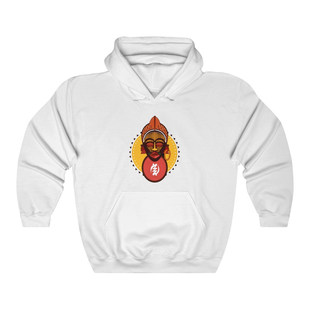 Tribal African Mask Unisex Heavy Blend™ Hooded Sweatshirt