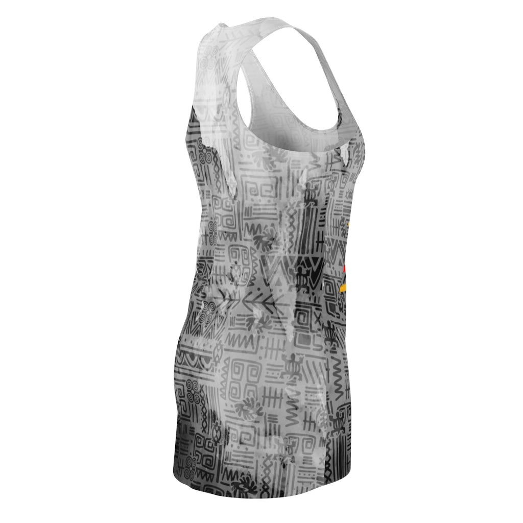 Tribal Adinkra Women's Cut & Sew Racerback Dress