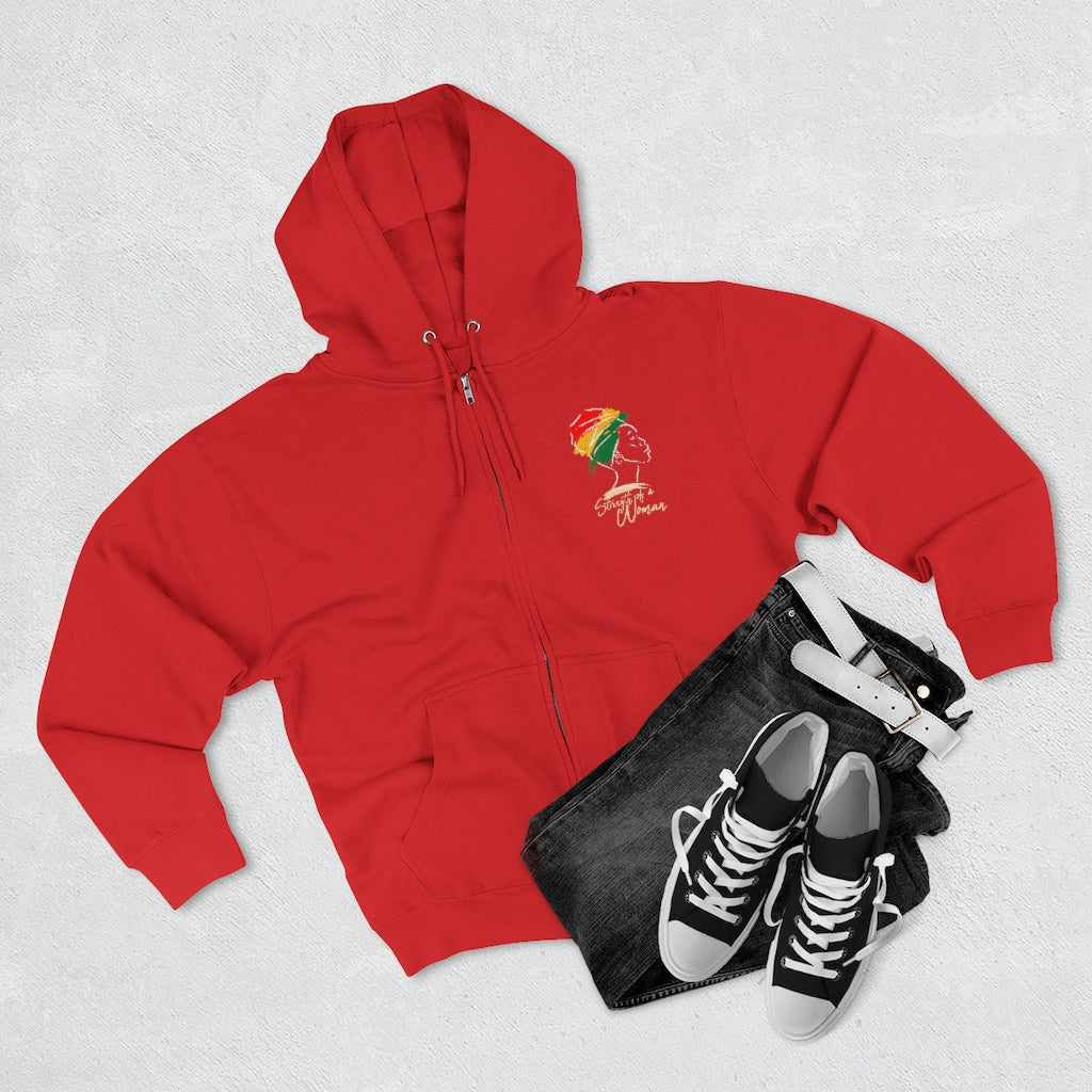 Strength of a Woman Unisex Premium Full Zip Hoodie