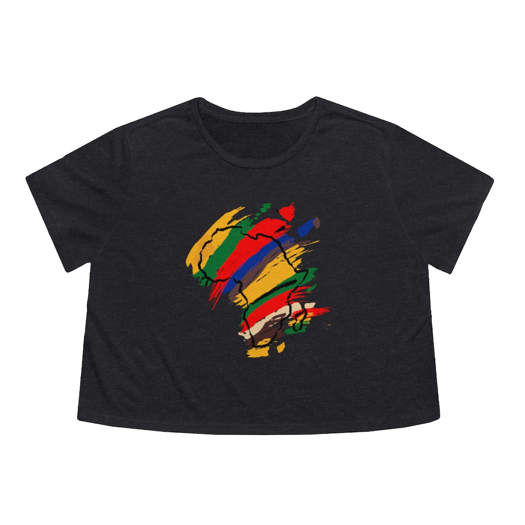 True Color Africa Women's Flowy Cropped Tee