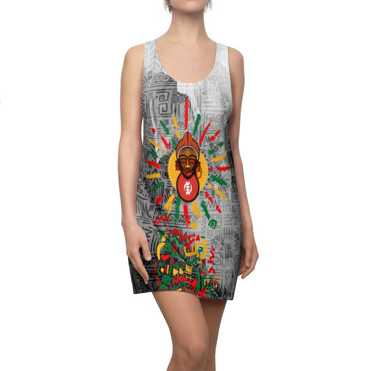 Tribal Adinkra Women's Cut & Sew Racerback Dress