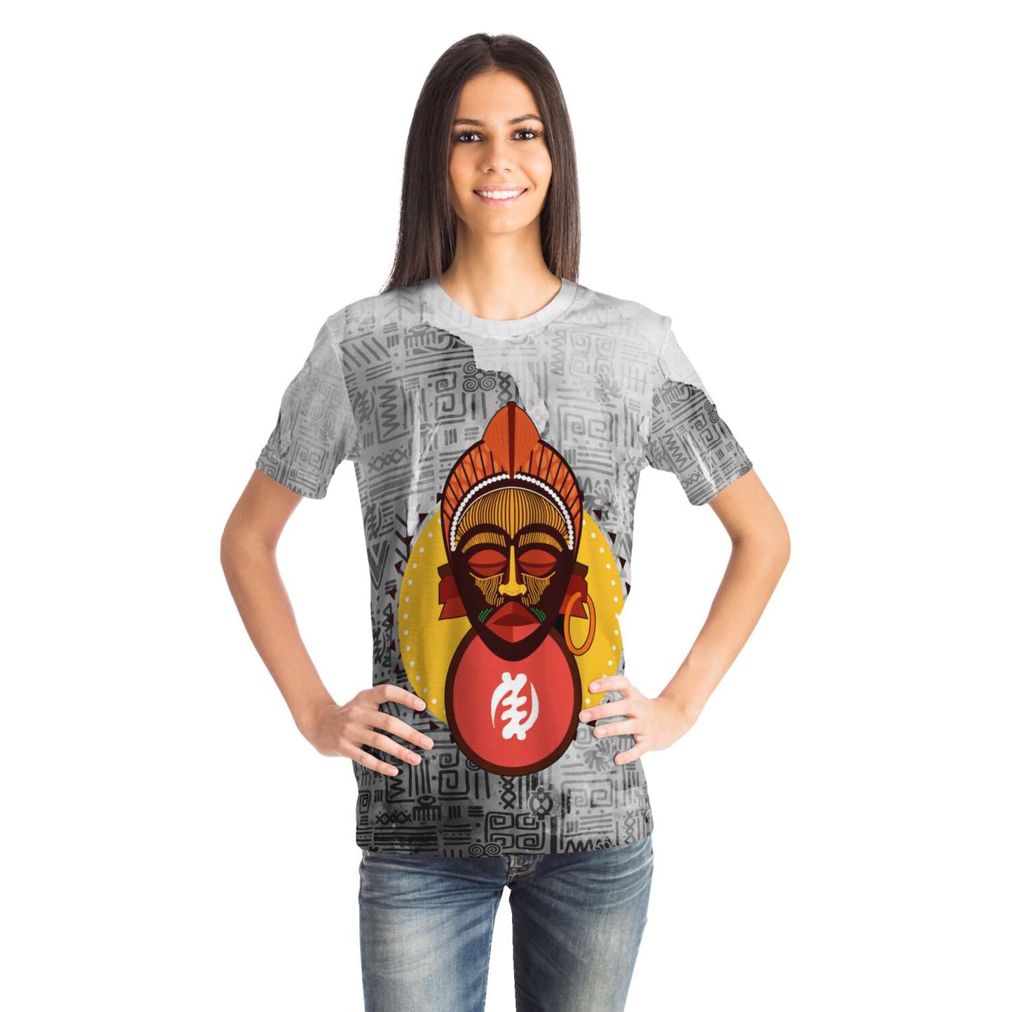 Tribal Adinkra Mask Unisex Shirt