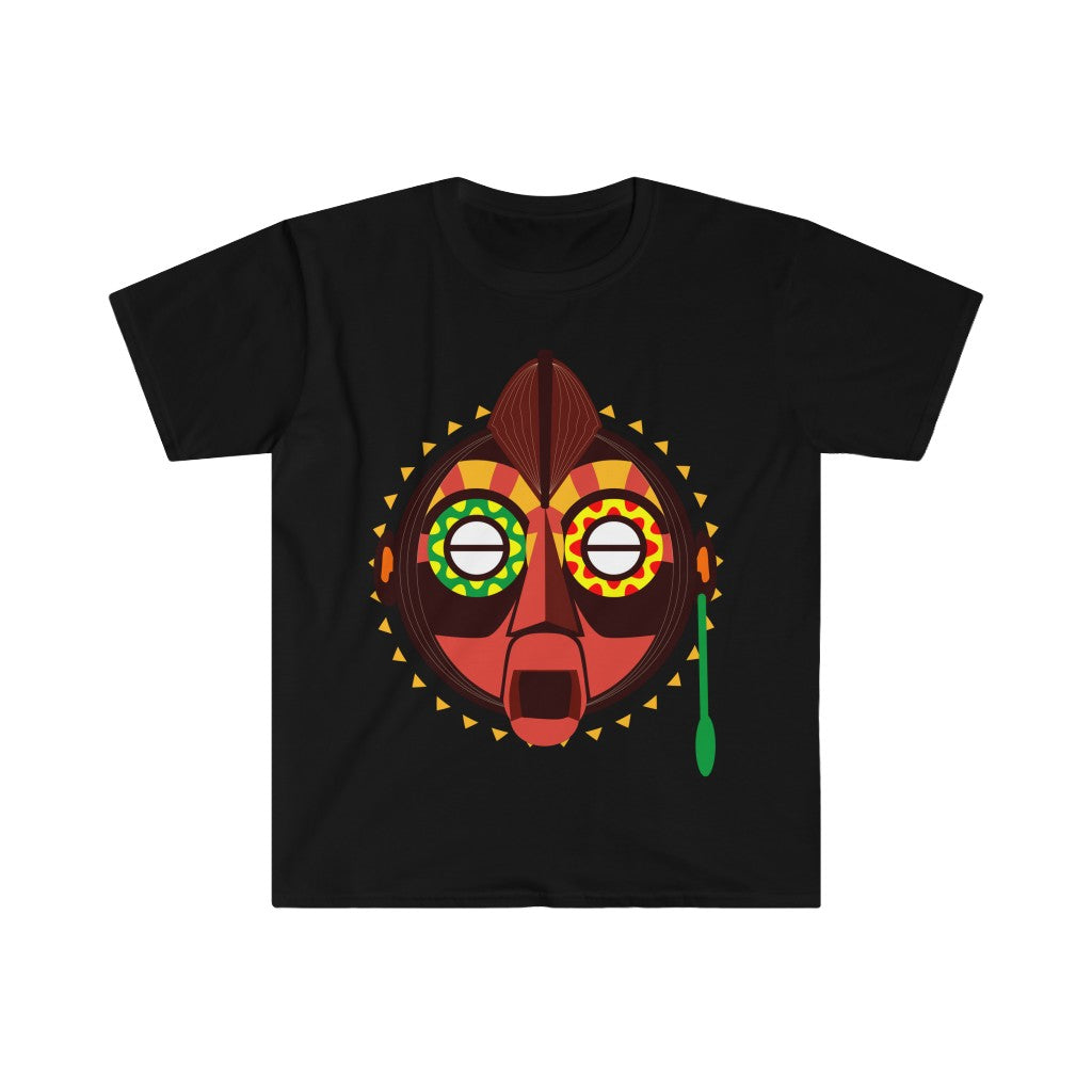 Tribal African Mask Unisex Softstyle T-Shirt