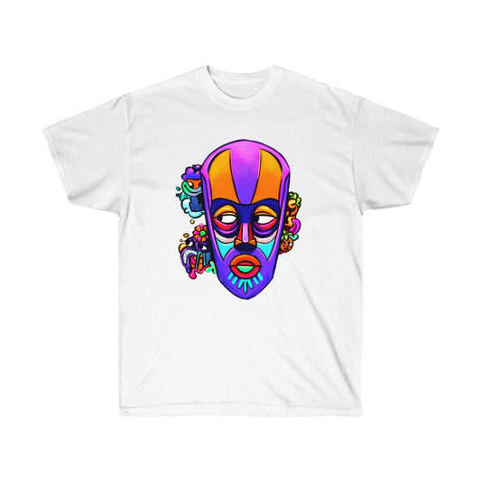 Colorful Tribal Urban Mask Unisex Ultra Cotton Tee