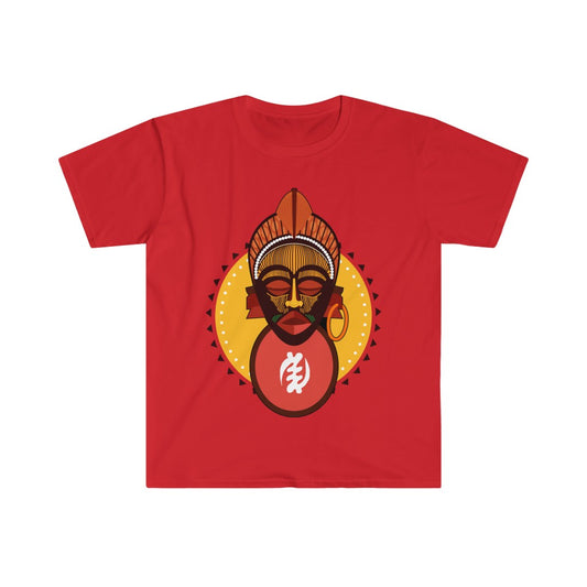 Tribal African Mask Unisex Softstyle T-Shirt