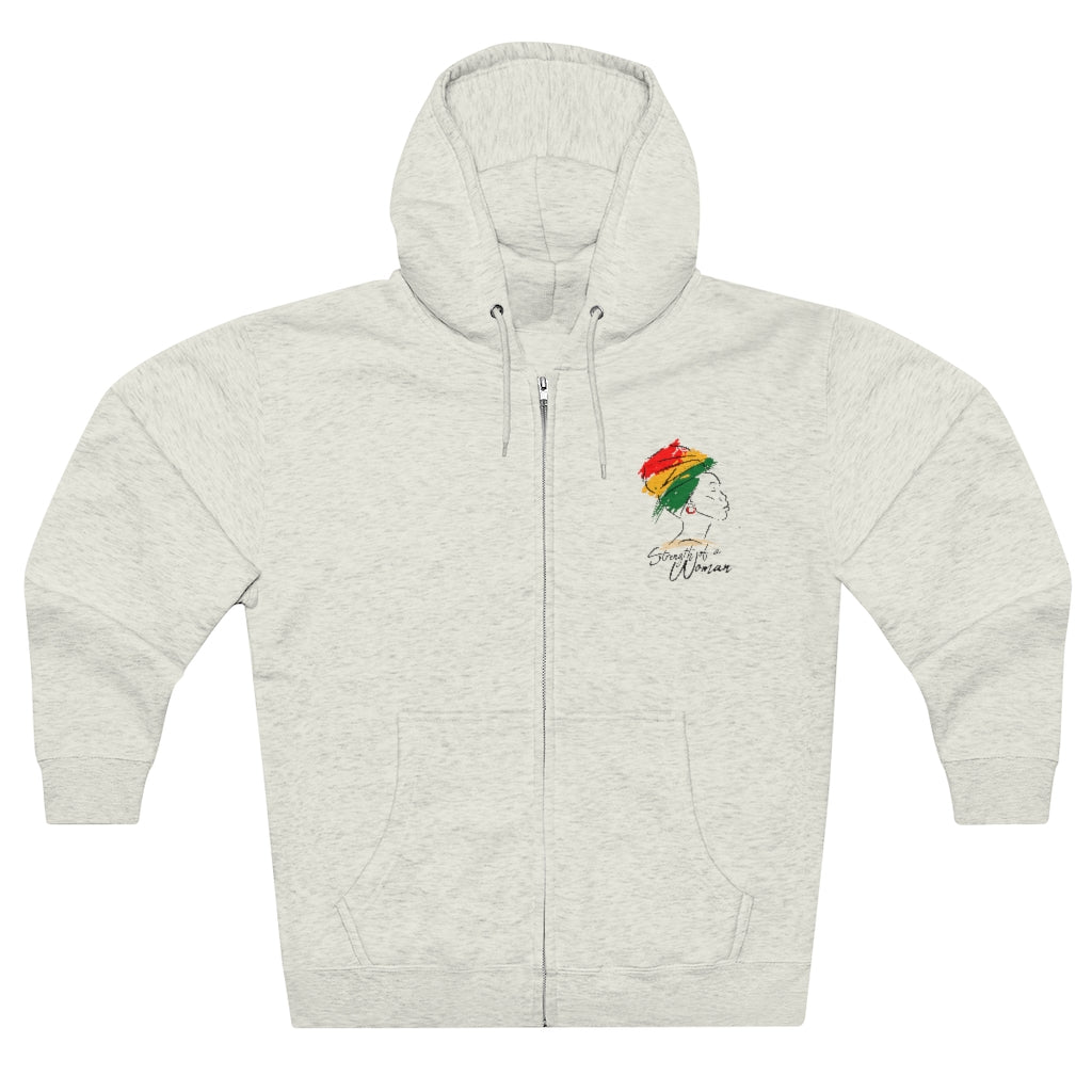 Strength of a Woman Unisex Premium Full Zip Hoodie