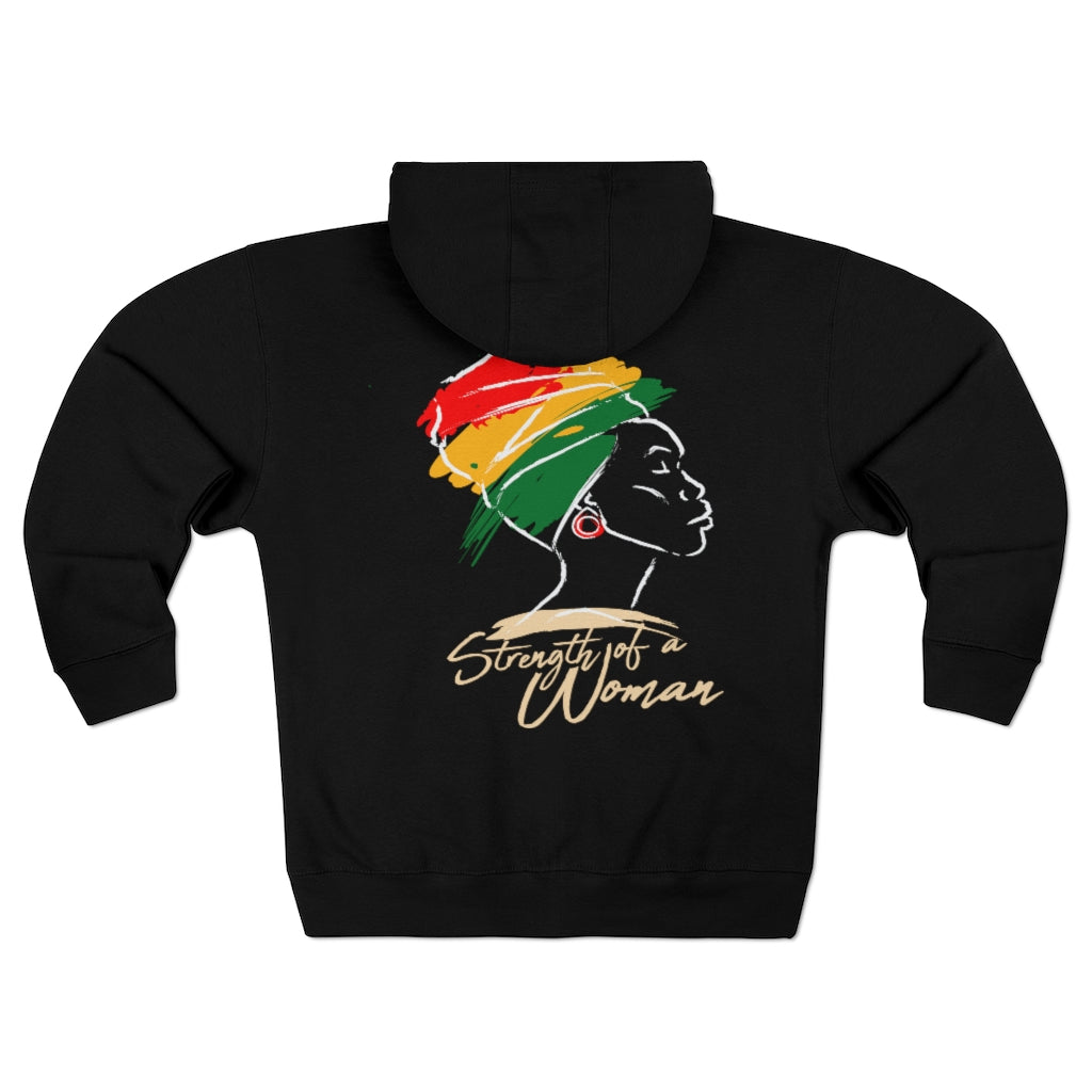 Strength of a Woman Unisex Premium Full Zip Hoodie