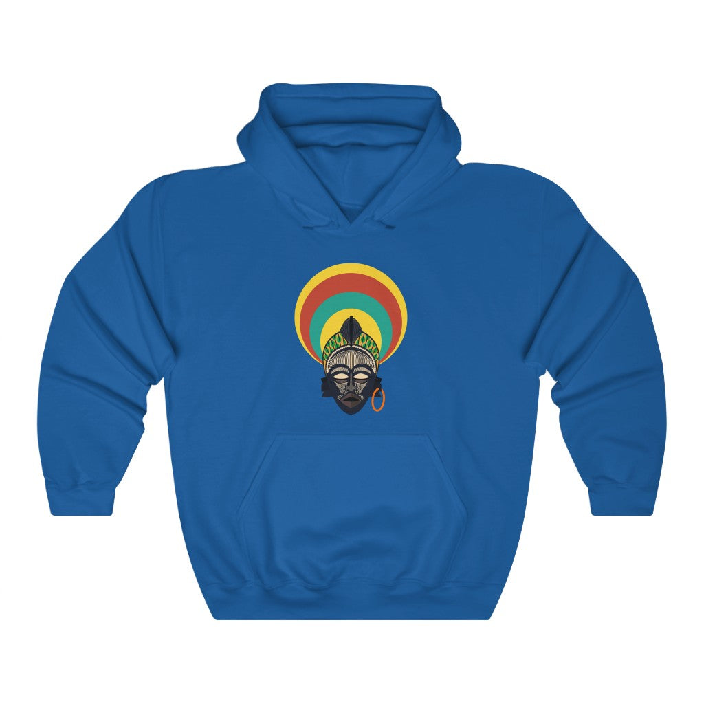 Tribal African Mask Unisex Heavy Blend™ Hooded Sweatshirt