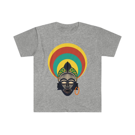 Tribal African Mask Unisex Softstyle T-Shirt