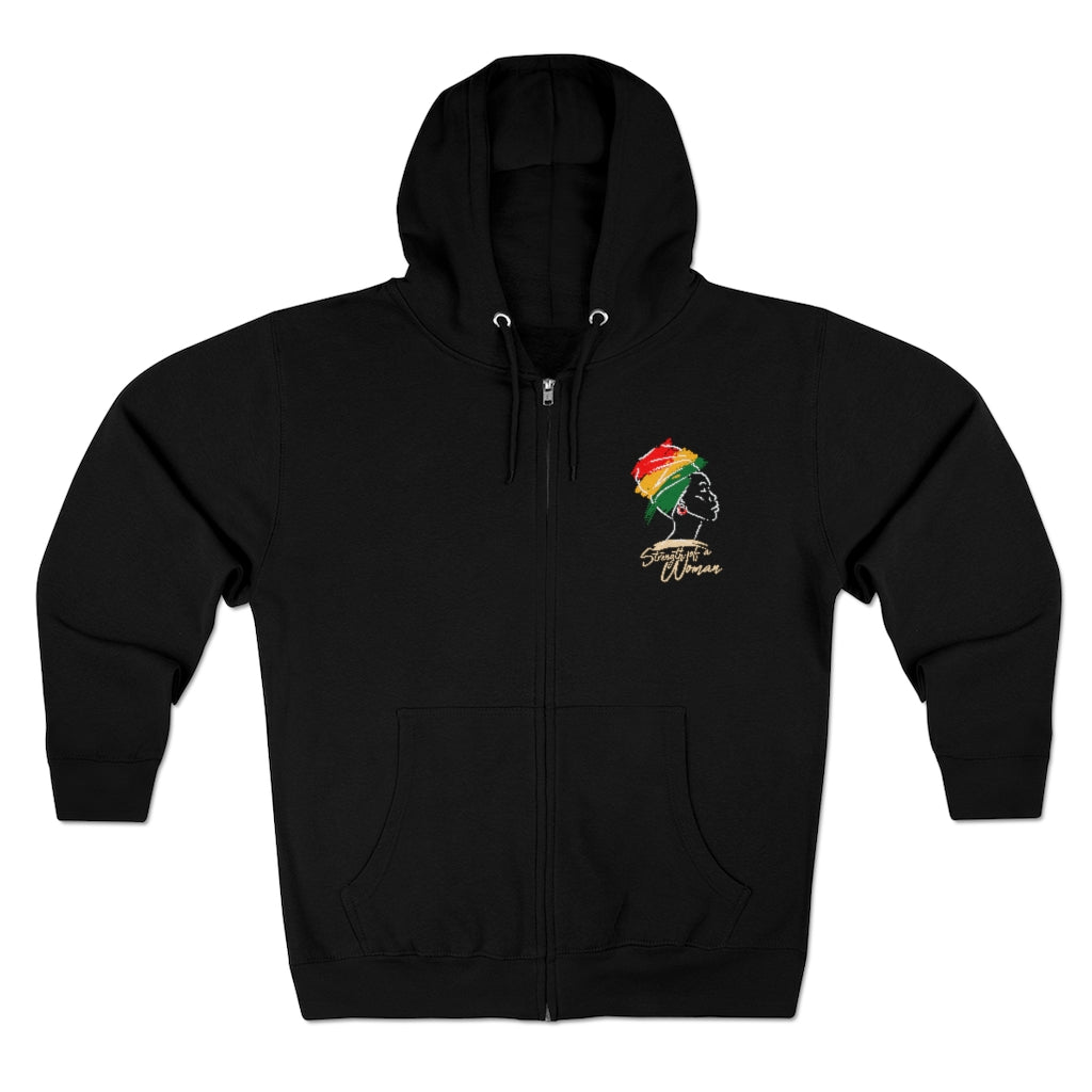 Strength of a Woman Unisex Premium Full Zip Hoodie