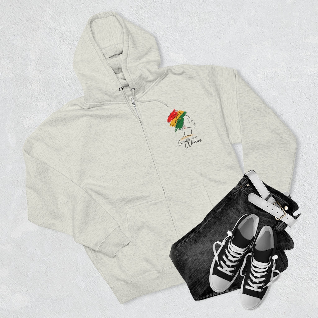 Strength of a Woman Unisex Premium Full Zip Hoodie