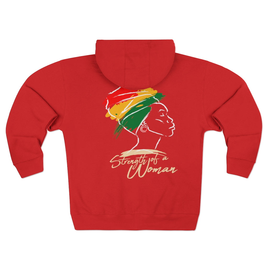 Strength of a Woman Unisex Premium Full Zip Hoodie