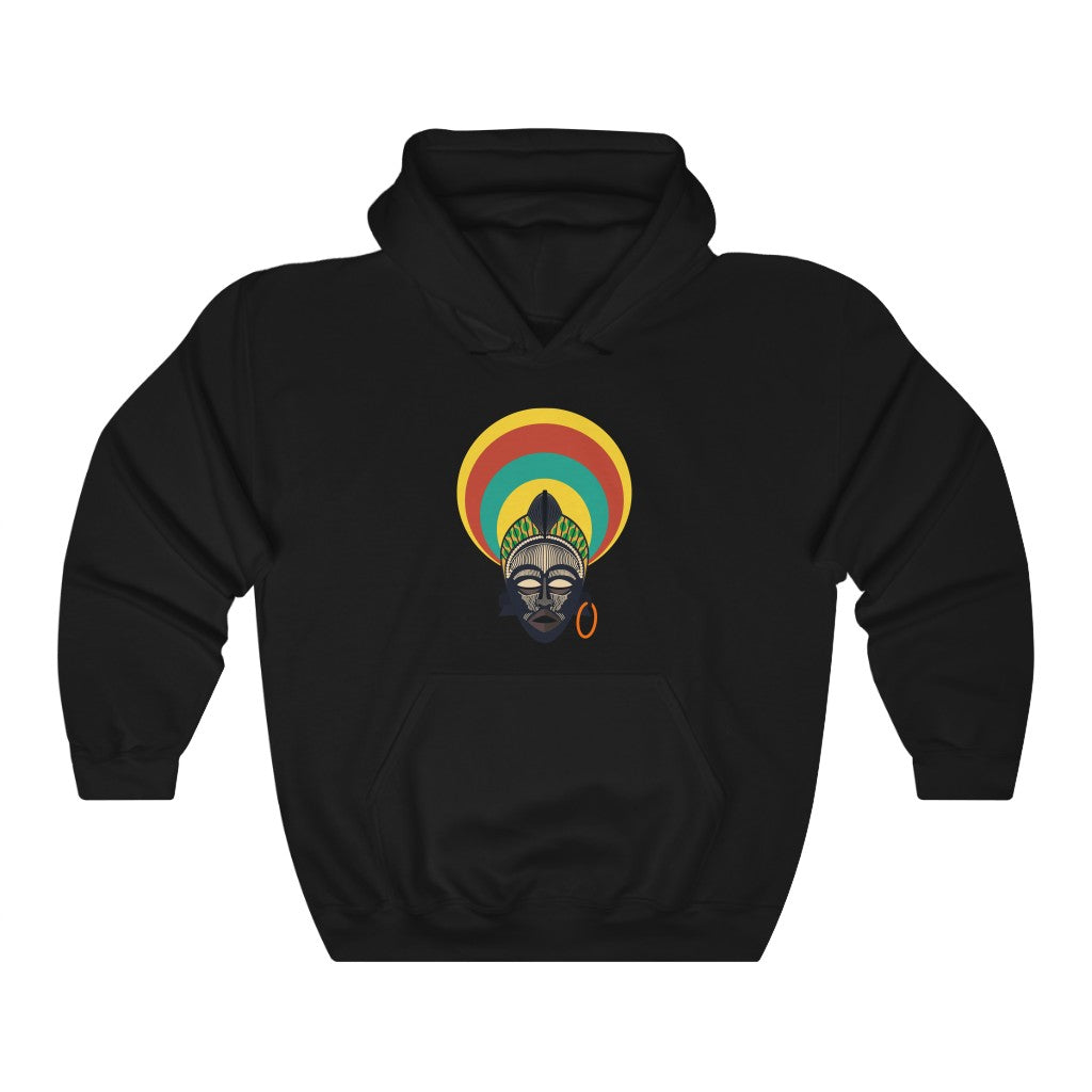 Tribal African Mask Unisex Heavy Blend™ Hooded Sweatshirt