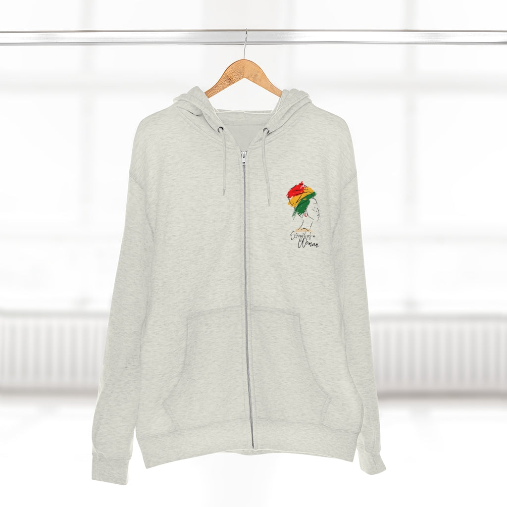 Strength of a Woman Unisex Premium Full Zip Hoodie