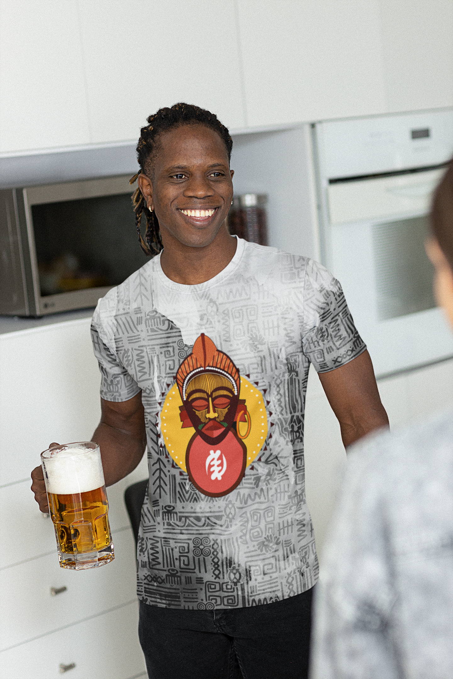 Tribal Adinkra Mask Unisex Shirt